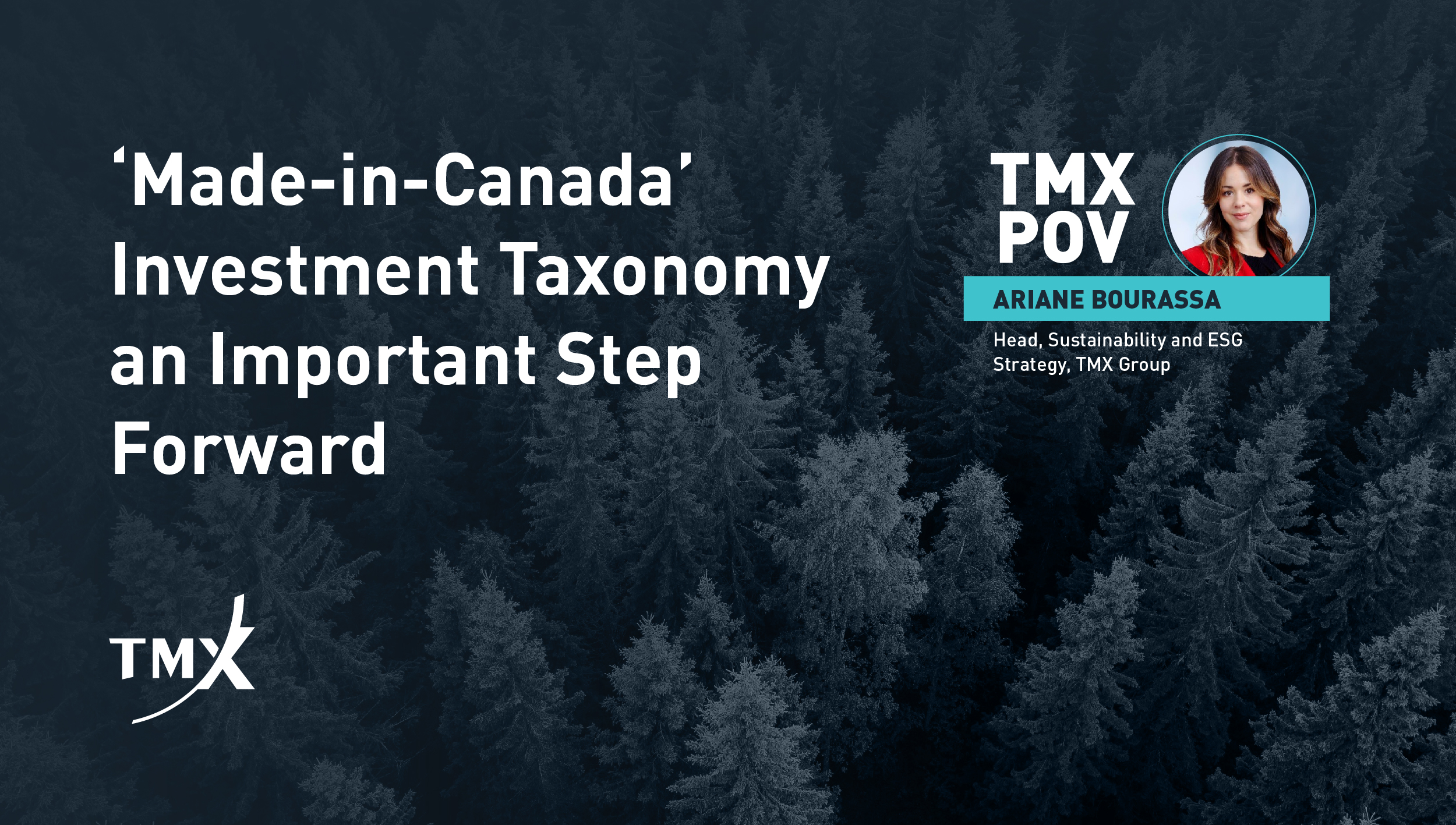 TMX POV - 'Made-in-Canada' investment taxonomy an important step forward